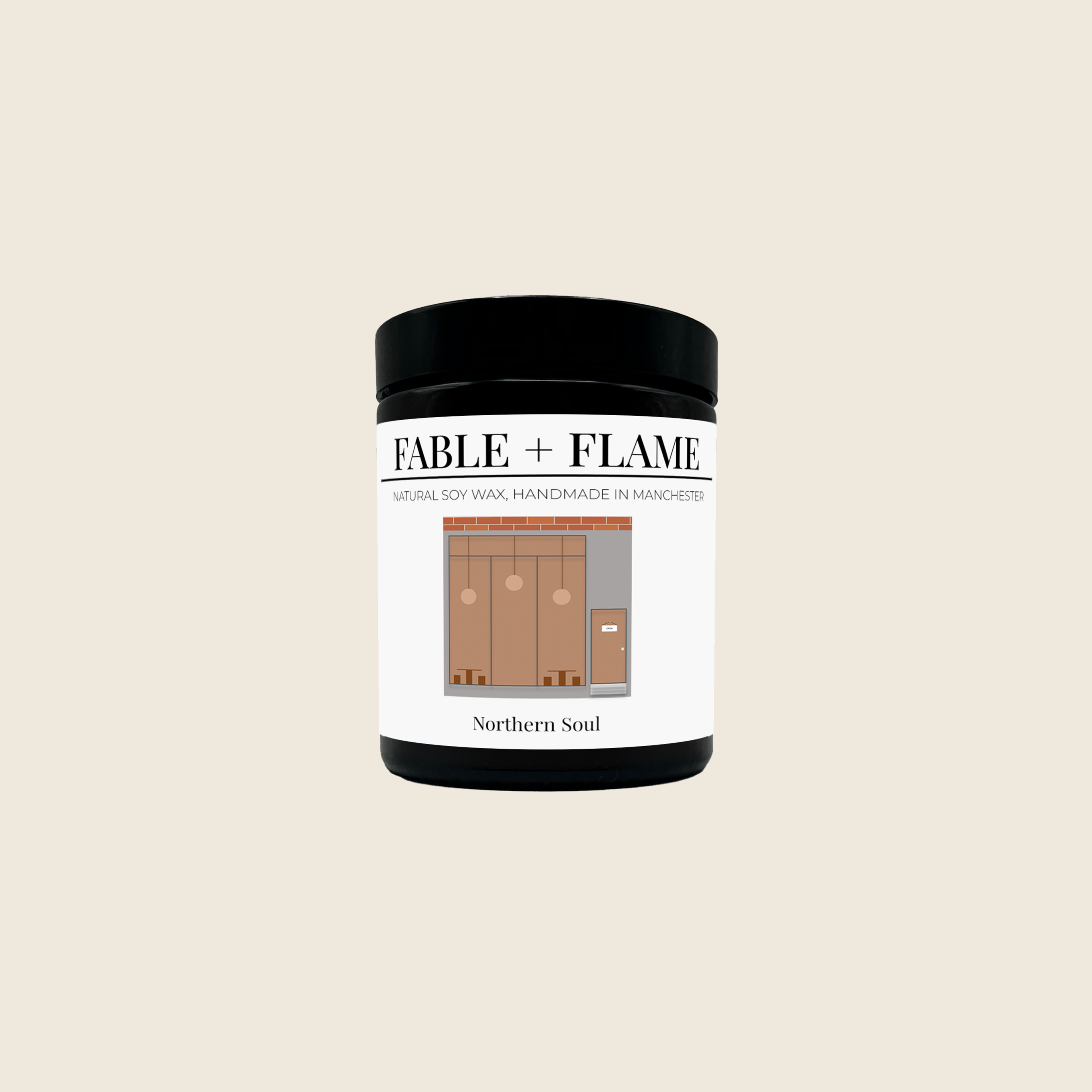 Northern Soul scented candle by Fable + Flame